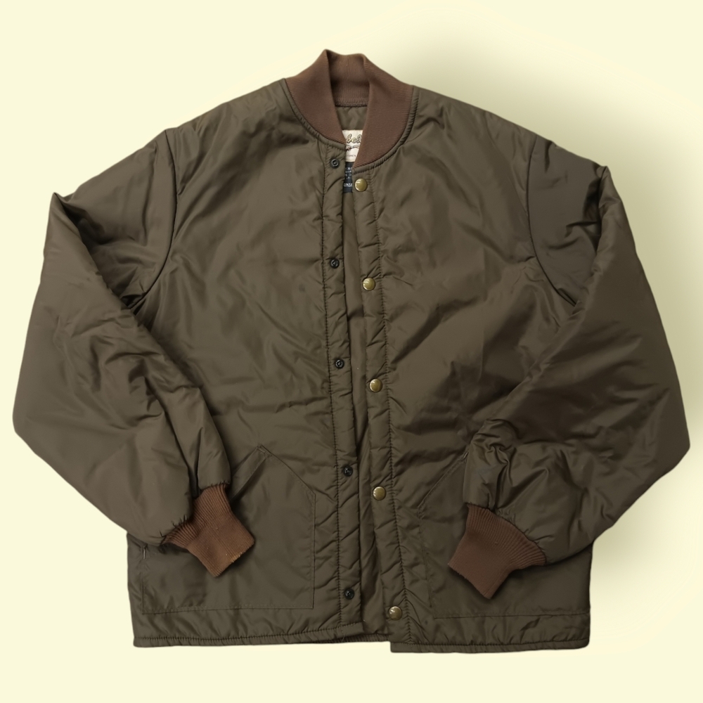 Vintage Cabelas Snap Button Nylon Bomber Jacket